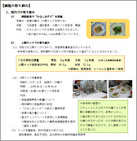 岩手県　町立西和賀さわうち病院の減塩の取り組み